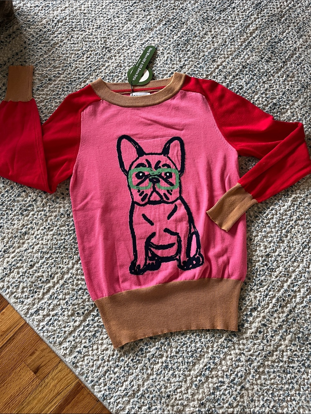 NWT FRENCHIE COLOR BLOCK LIGHTWEIGHT SWEATER